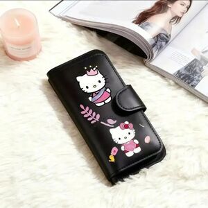 Hello Kitty White Black Wallet Sanrio NEW
